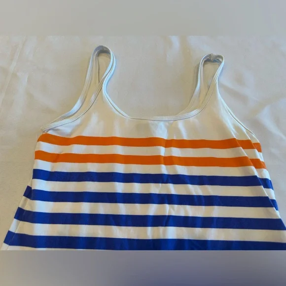 Tommy Bahama Blue Orange White Swimsuit Coverup Dress Size Medium - Picture 2 of 6